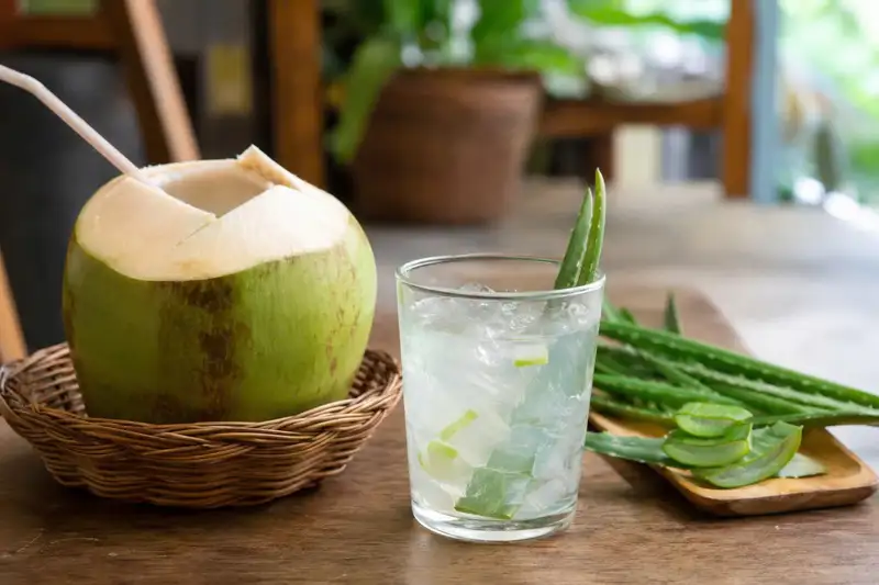 Dừa và nha đam