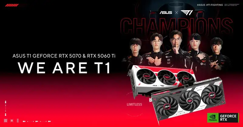 ASUS T1 Series RTX 50 Series lineup
