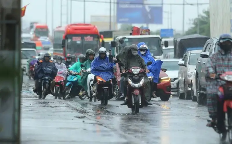 Thời tiết mưa lớn ở miền Bắc