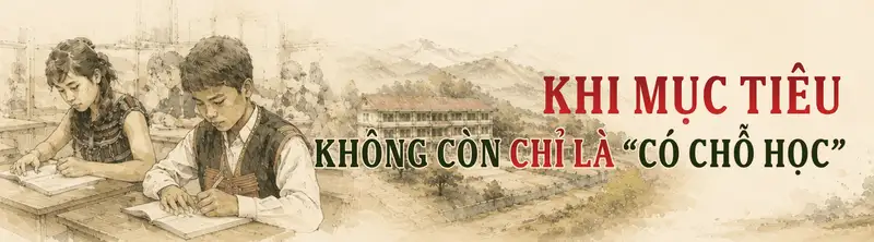 Học sinh vùng cao trong môi trường học tập mới