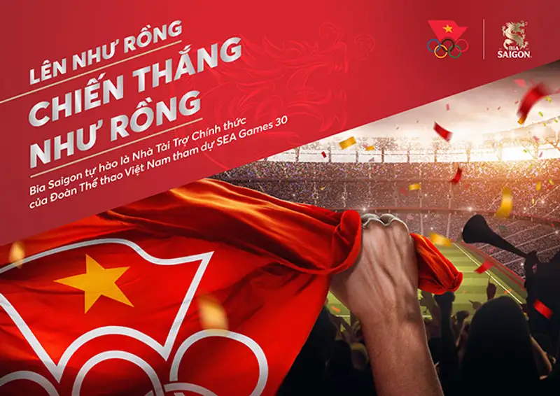 Bia Saigon tự hào là Nhà Tài Trợ Chính thức của Đoàn Thể thao Việt Nam tham dự SEA Games 30.