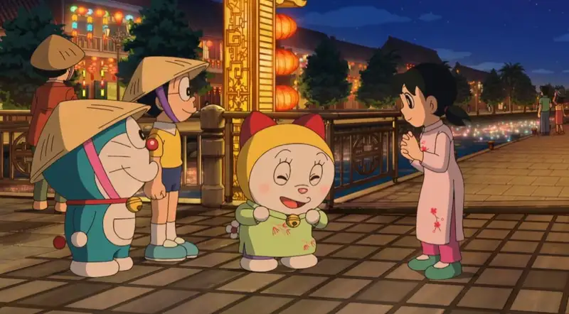 Cầu Rồng Đà Nẵng xuất hiện trong anime Doraemon