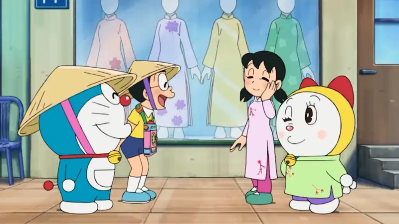 Doraemon đội nón lá