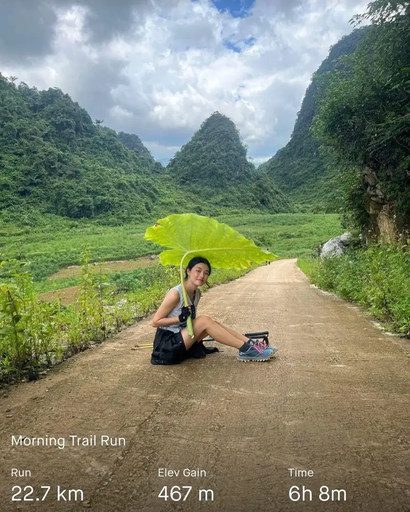 Lan Thy rạng rỡ tại giải trail Cao Bằng