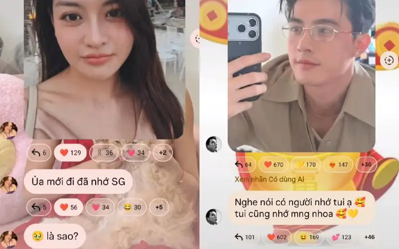 Cặp đôi bị soi chi tiết dùng khăn đôi đầy tình cảm