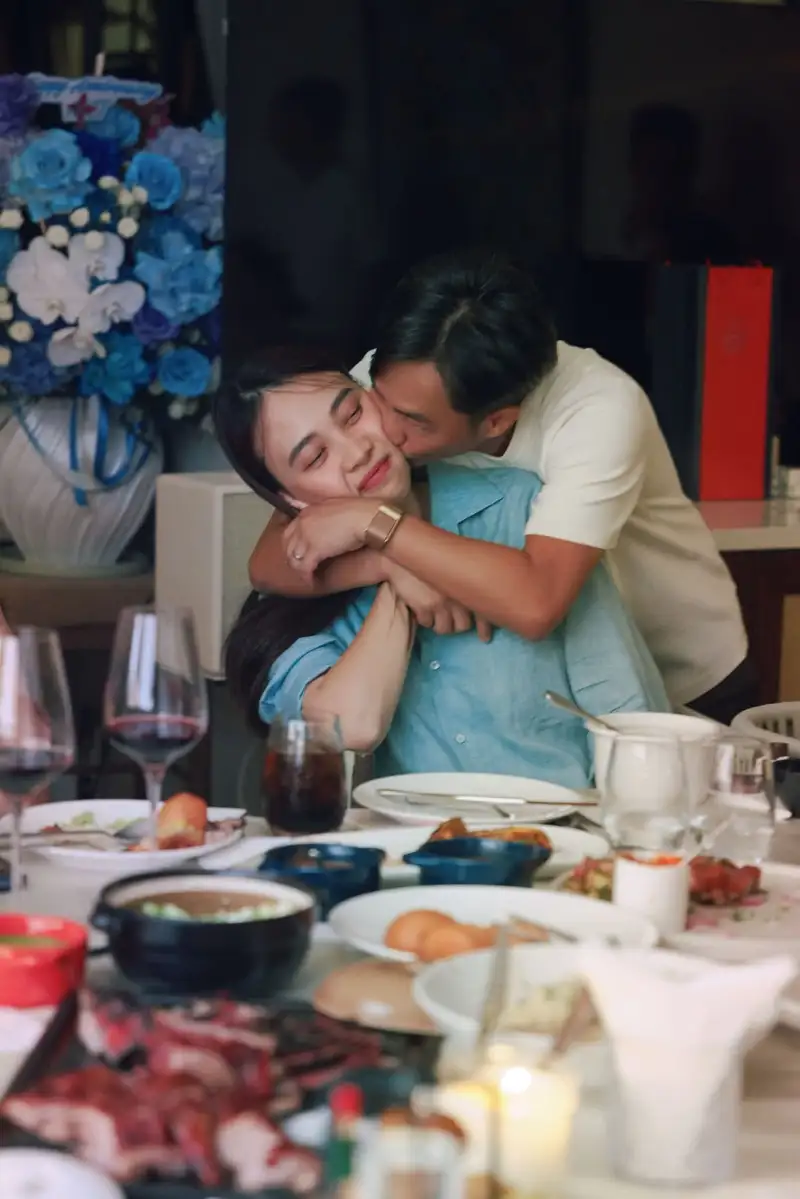 Đàm Thu Trang cùng gia đình nhỏ