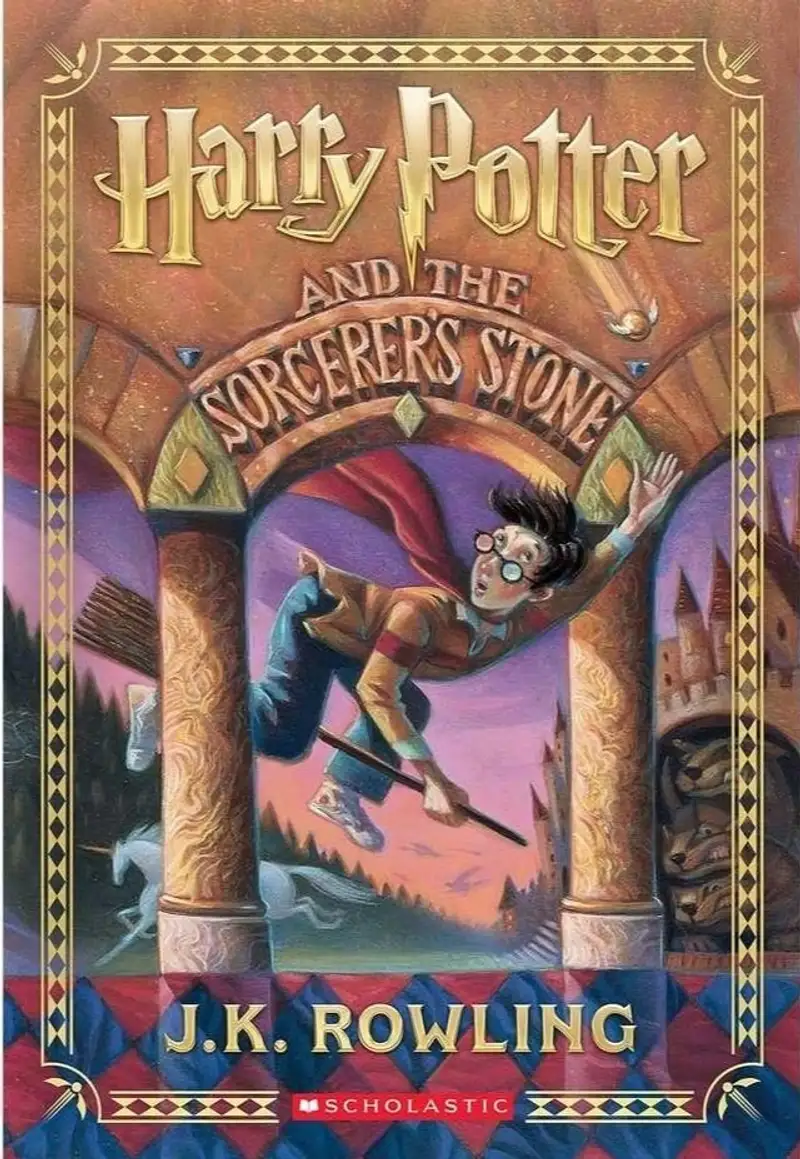 Bìa sách Harry Potter và Hòn đá Phù thủy