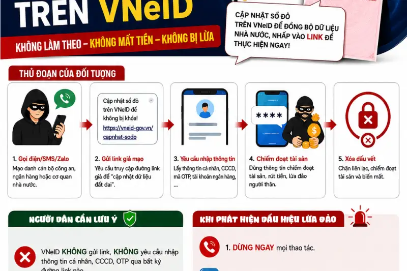 Cảnh Báo Lừa Đảo Sổ Đỏ Qua VNeID: Chiêu Trò Tinh Vi Đe Dọa Tài Sản Người Dân