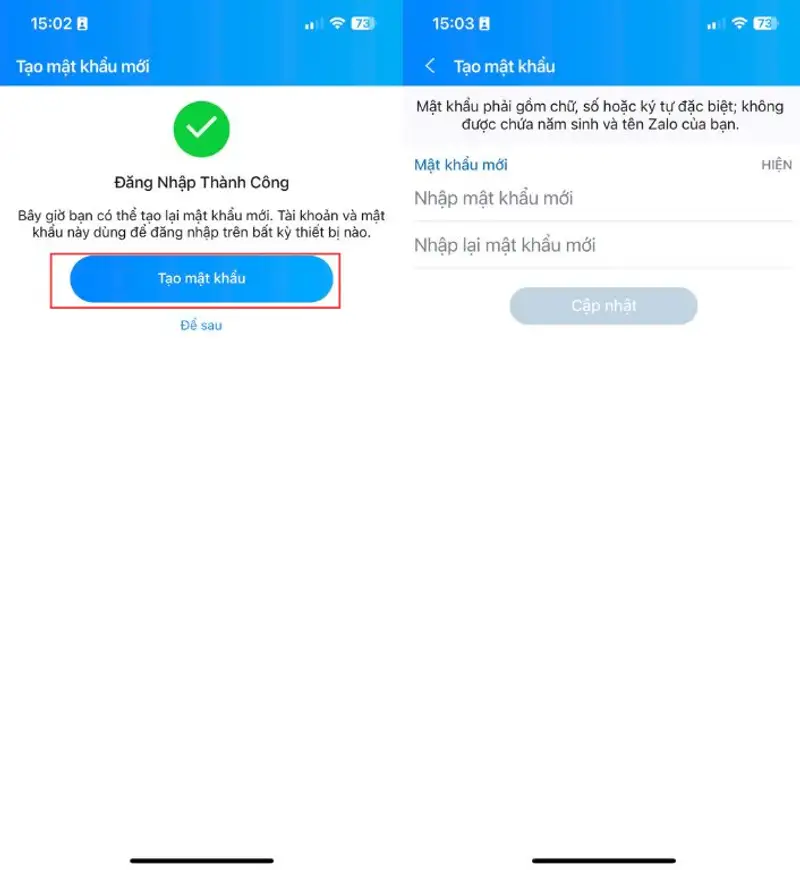 Khôi phục mật khẩu Zalo trên máy tính