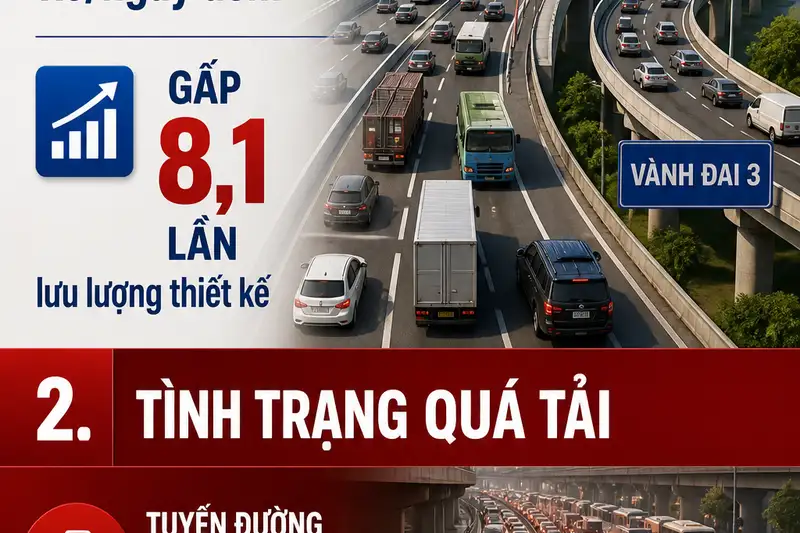 Hà Nội xem xét bỏ làn khẩn cấp Vành đai 3 trên cao: Giải pháp táo bạo hay rủi ro tiềm ẩn?